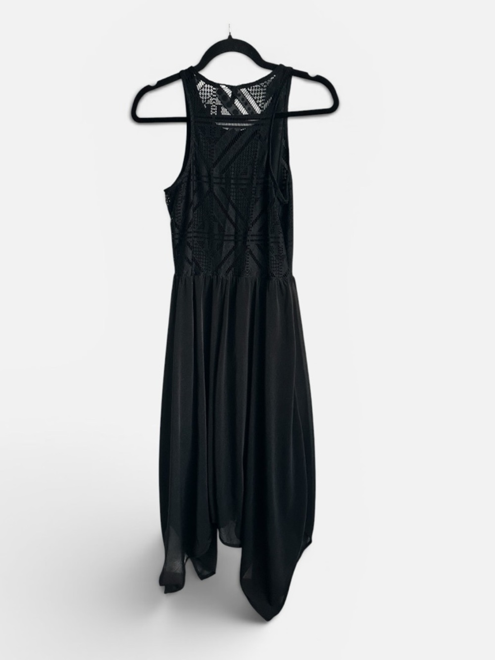 Divided by H&M Black Lace High-Low Dress Size 8‎ Sleeveless Fit & Flare